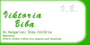 viktoria biba business card